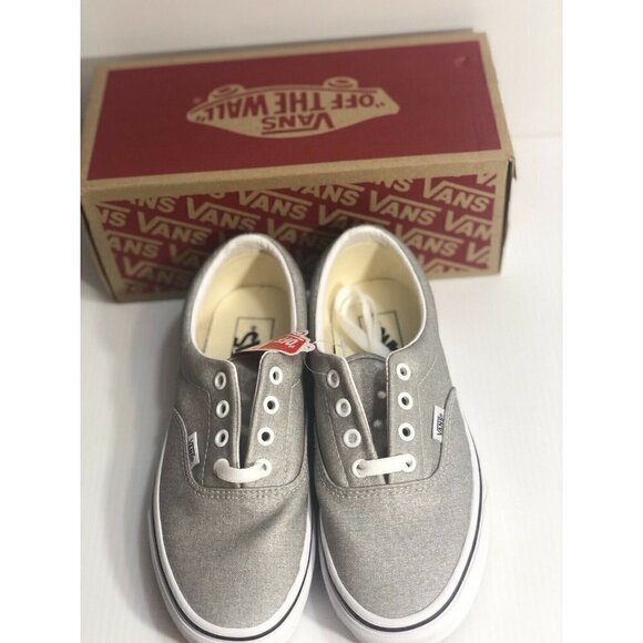 Vans Era Silver True White Classic Womens Sneakers - Picture 8 of 9